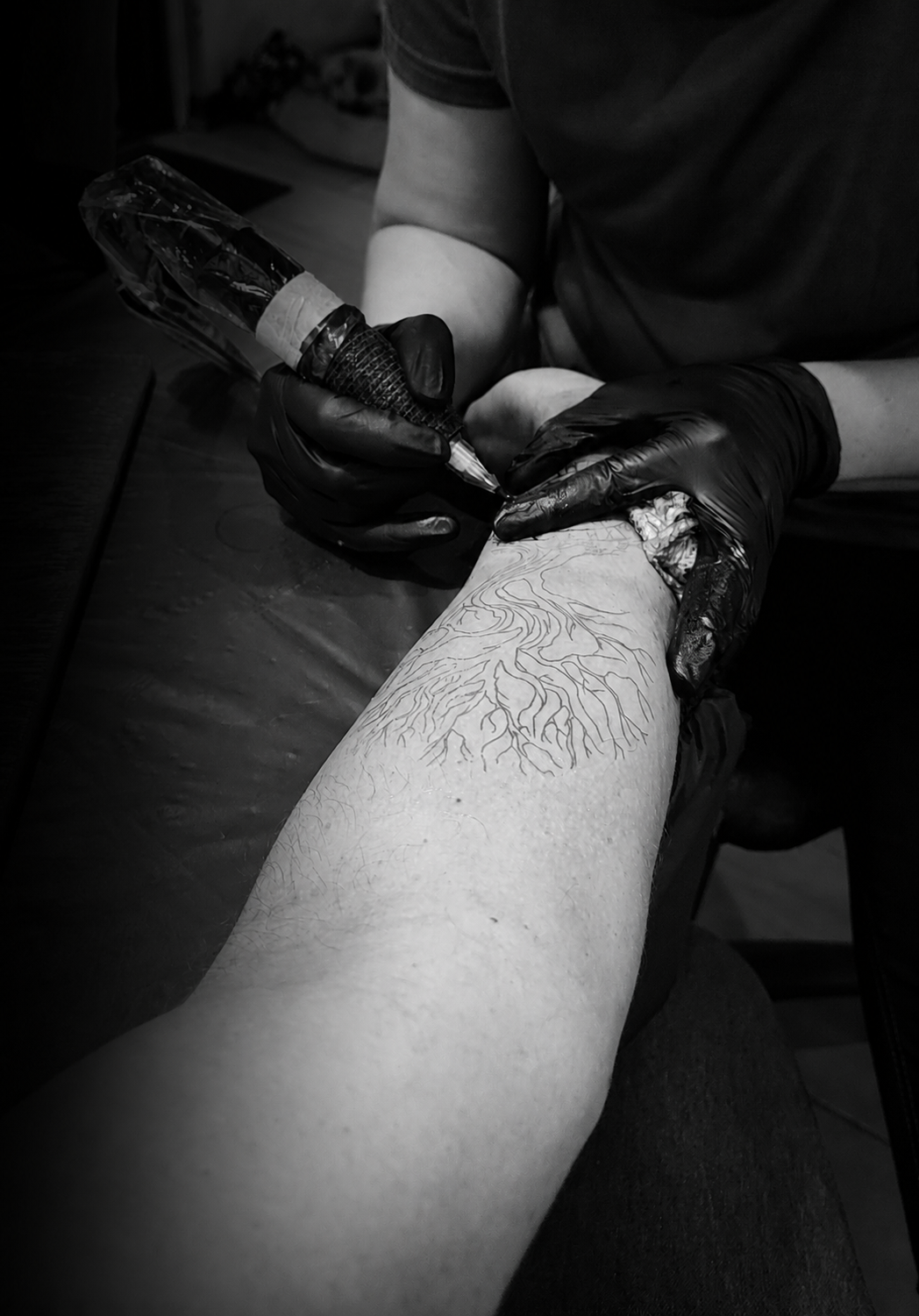 Tattoo work in progress